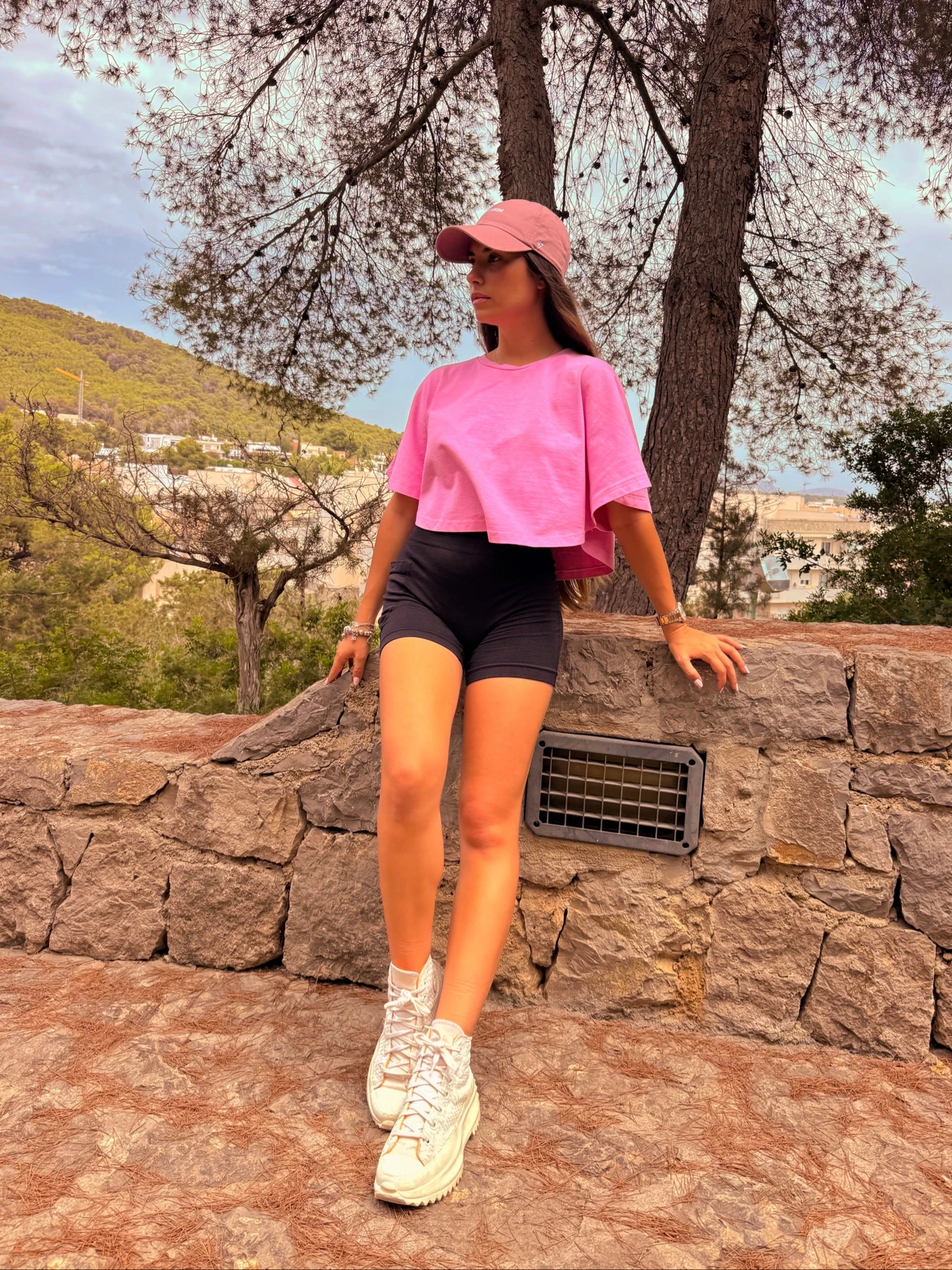 Casual T-shirt met korte mouwen roze – photo 5